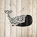 Whale Mandala Stencil - Animal Stencils, Stencils for Crafts, Childrens Stencils, Animal Stencils, Animal Party Decorati