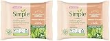 Simple Protect N Glow Instant Glow Biodegradable Wipes, 20 Wipes Pack 2