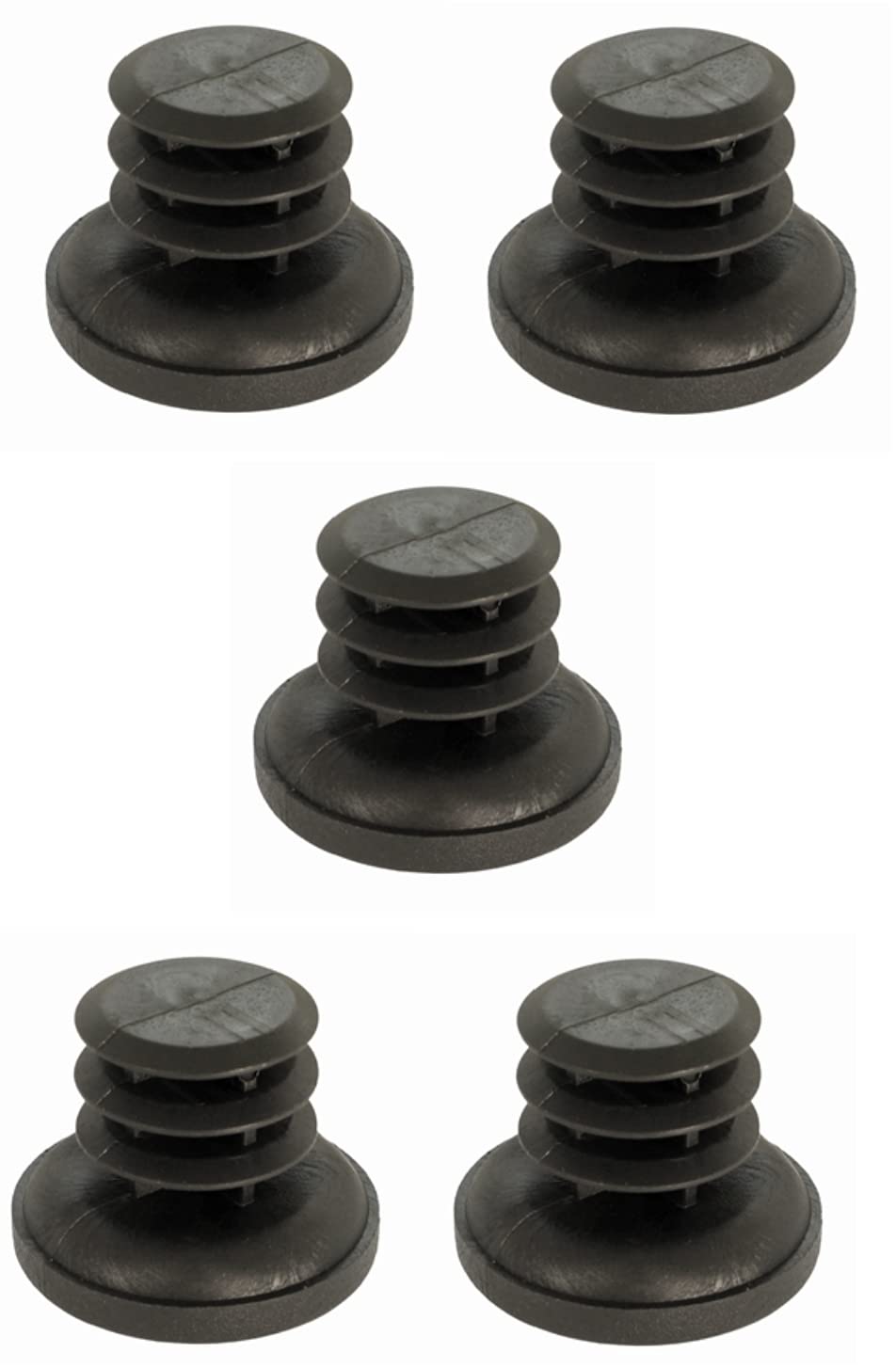 cyclingcolors 5 x Lamellar Plugs Round Plugs Furniture Gliders Furniture Feet End Caps Round Plastic (Diameter = 19-20 mm)