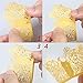 Cupcake Wrappers 100pcs Gold Rose Lace Hollow Cupcake Liners Bake Cake Paper Cups for Christmas Party Birthday Cake Decoration Supplies
