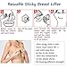 lttcbro Women's Breast Lifter Silicone Adhesive Bras Invisible Backless Nipplecovers C/D Cup Beige