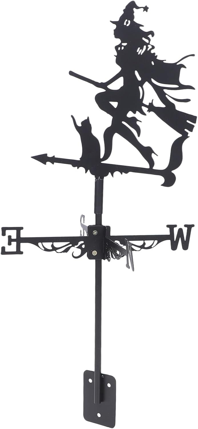 Weathervanes - INOOMP Halloween Rooftop Weathervane Weather Vane Wind Indicator for Halloween Outdoor Garden Patio Lawn Patio Landscaping