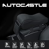 Autocastle Memory Form Car Armrest Cushions Armrest Center Consoles Head Neck Rest Pillow Pad for Car Motor Auto Vehicle,Armrest Pillow Pad Cushion with Extra Side Pockets