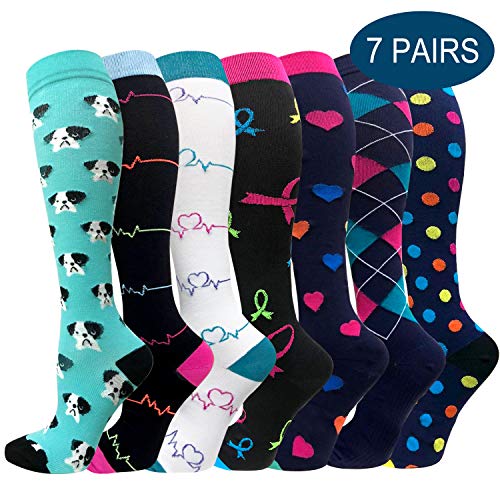 7 Pairs Compression Socks Women & Men -Best Medical