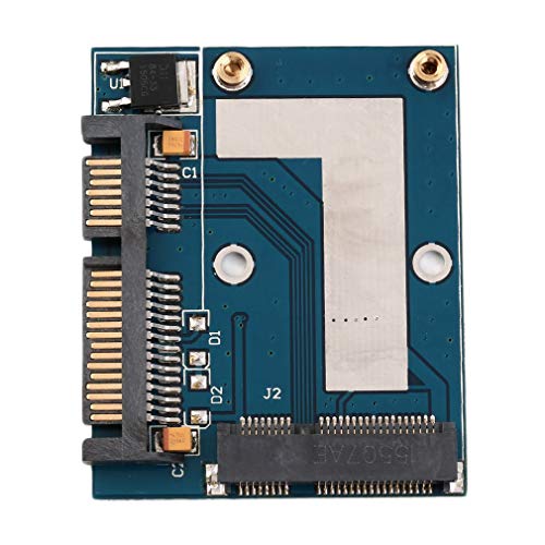 Ohomr Mini PCI-e MSATA to 2.5" SATA Adapter Converter Card Module Blue Board Office Work Computer Expansion Card