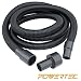 POWERTEC 70130 Dust Collection Hose and Fittings | Premium 10ft Power Tool Dust Hose with Vacuum Attachments primary