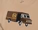 Leveret Boys UPS Truck 2 Piece Pajama Set 100% Cotton Beige 5 Years