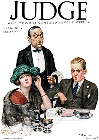 Judge Magazine: Mary Had A Little Lamb - Trasher - June 24 192 - 8 x 10 inches