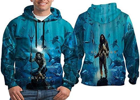 Niade Custom New Fans Aquaman Rotten Tomatoes Fullprint Sublimation Men Hoodie Size S - 3XL