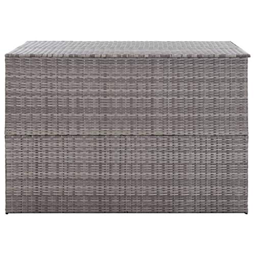 Tidyard Garten Auflagenbox Poly Rattan Gartenbox Groß Kissenbox Tischtruhe Truhe, mit Gasdruckfedern, 150×100×100 cm… – Bild 3