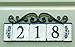 NACH KA-OLDWORLD-3 Address Sign Plaque for House Numbers, Old World, Cast Iron, 3