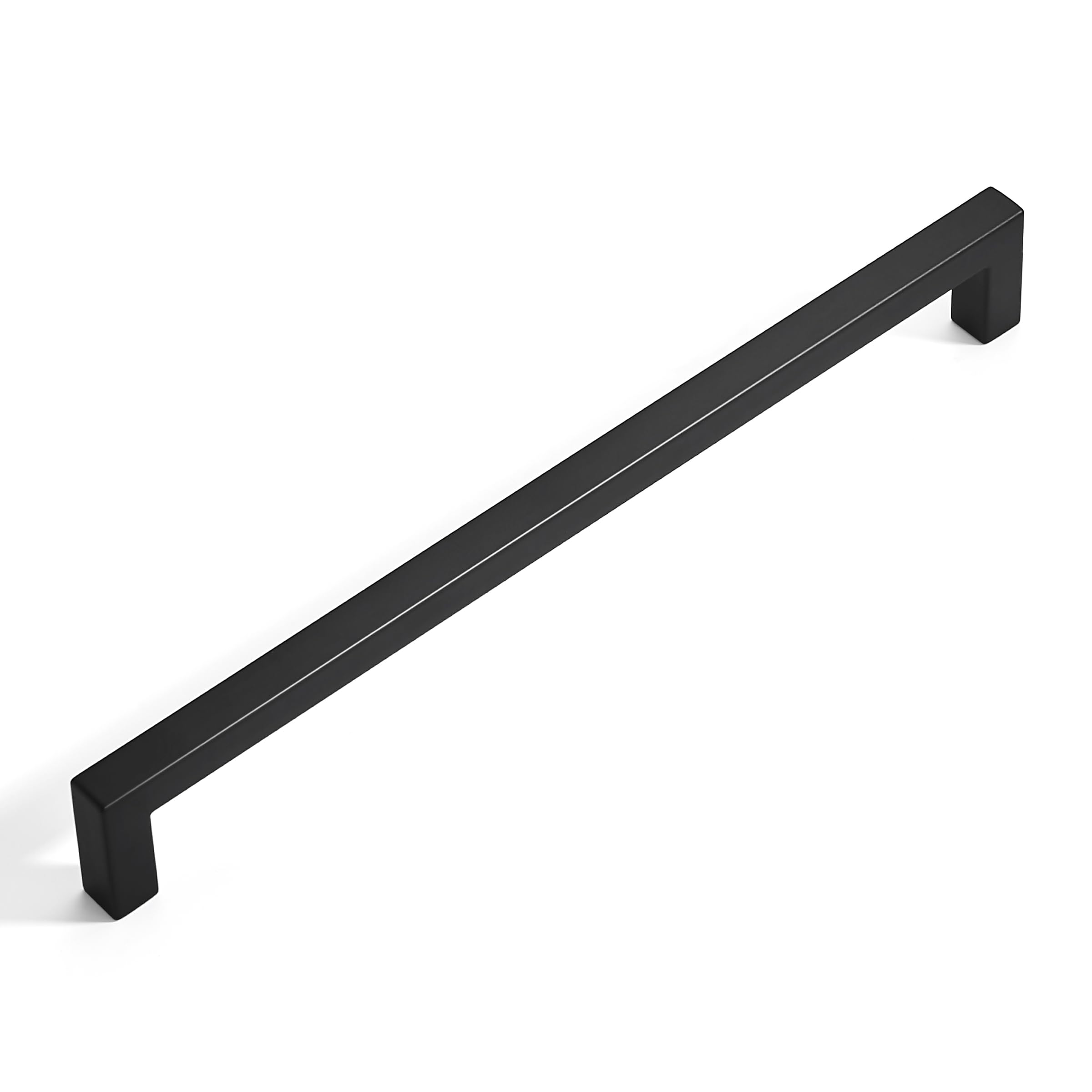 Photo 1 of 10 Pack 7-1/2 Inch Hole Centers Cabinet Pulls Cabinet Handles Black Drawer Handles Square Drawer Pulls for Kitchen Cupboard Door, Bathroom Wardrobe Hardware