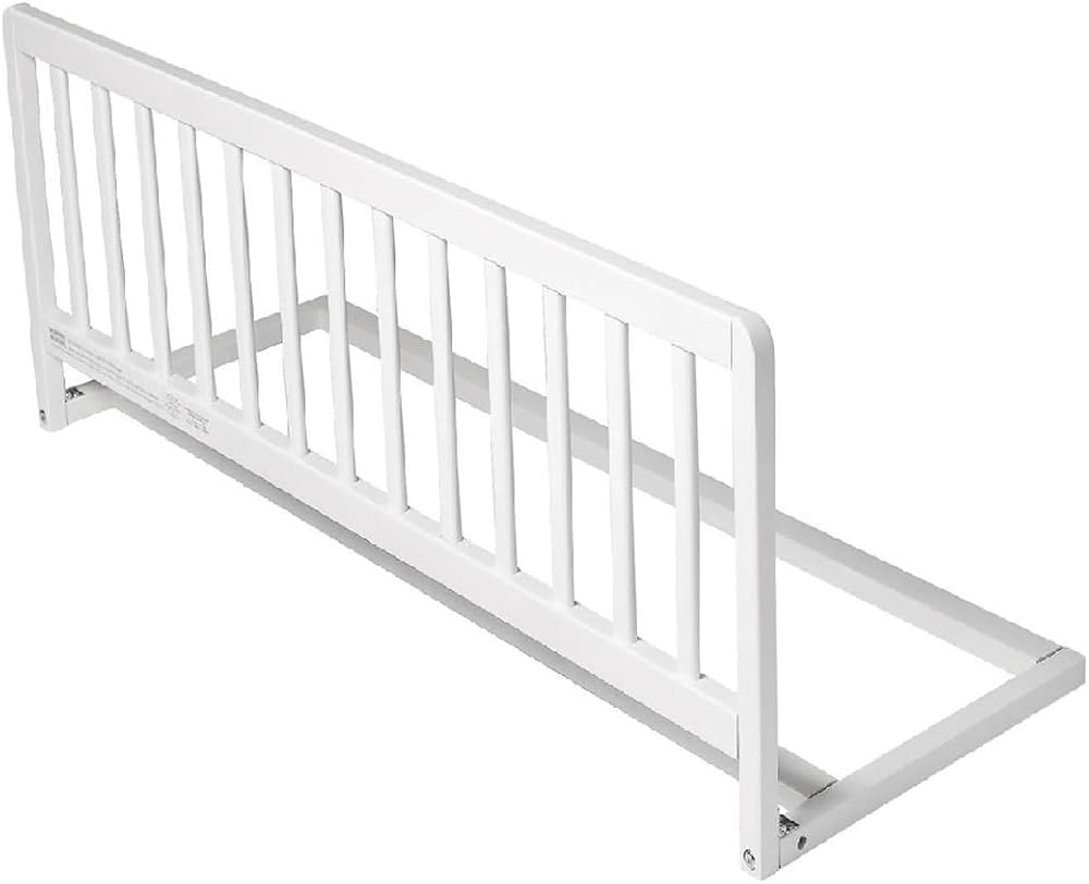 Safetots Narrow Wooden Bed Guard White 90cm x 38cm Pre-Assembled