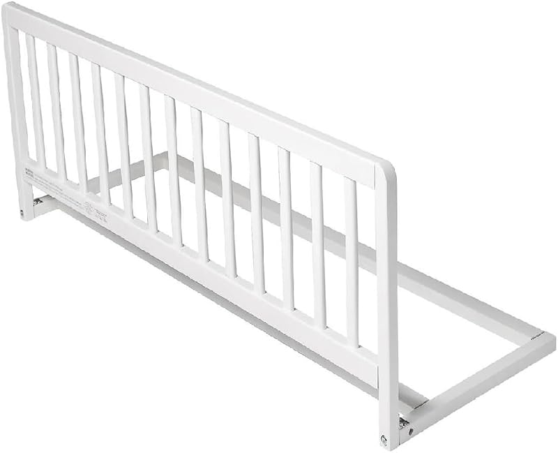 Safetots Narrow Wooden Bed Guard White 90cm x 38cm Pre-Assembled