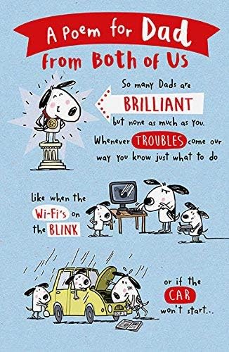 Amazon Com Dad Poem From Both Of Us Humour Wi Fi Funny Father S