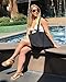 Cotton Canvas Tote Bag (3 Pack, Black Color) perfect for beach, grocery shopping, craft projects - extra thick, large, durable,100% cotton