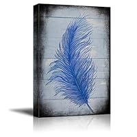 Canvas Wall Art Feather and Animals Canvas Prints Home Artwork Decoration for Living Room,Bedroom - 12x18 inches