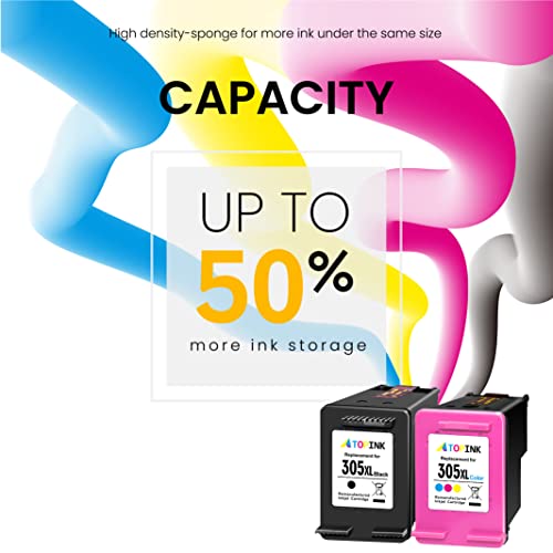 305XL Cartridges Replacement for HP 305 XL Black and Colour Cartridge for HP 305XL, 305 XL for Deskjet 2820e 2700 2810e 2720e Deskjet Plus 4200 4220e Envy 6000 6010e 6020e 6030e Pro 6420e 64300e E