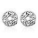 925 Oxidized Sterling Silver Tiny Round Celtic Knot Open Post Stud Earrings 7 mm, Unisex Jewelry