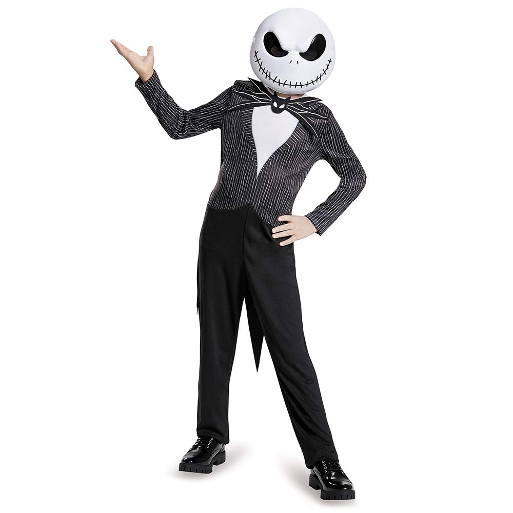 Photo 1 of Nightmare Before Christmas Jack Skellington Costume for Kids, Official Nightmare Before Christmas Costume, Small (4-6)