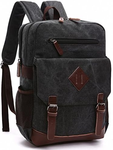 high capacity vintage canvas backpack