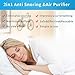 2 in 1 Anti Snoring Device, Snore Stopper and Silicone Nose Clip Sleeping Breath Aids, Nose Vents Plugs with Air Purifier for Comfortable Sleep.