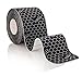 FlexU BLACK KINESIOLOGY TAPE; 140 PreCut Strips (115 feet) Bulk Pack; Advanced Strength and Flexibility Properties; Longer Lasting, Pro Grade Therapeutic Synthetic Recovery Sports Tape