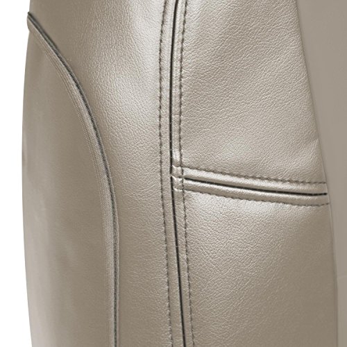 Coverking Custom Seat Cover for Select Ford Expedition Models - Premium Leatherette (Taupe)