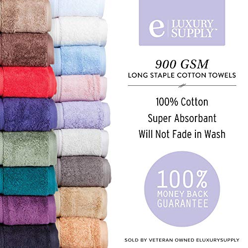 900 GSM 100 Egyptian Cotton 6Piece Towel Set Premium Hotel Quality