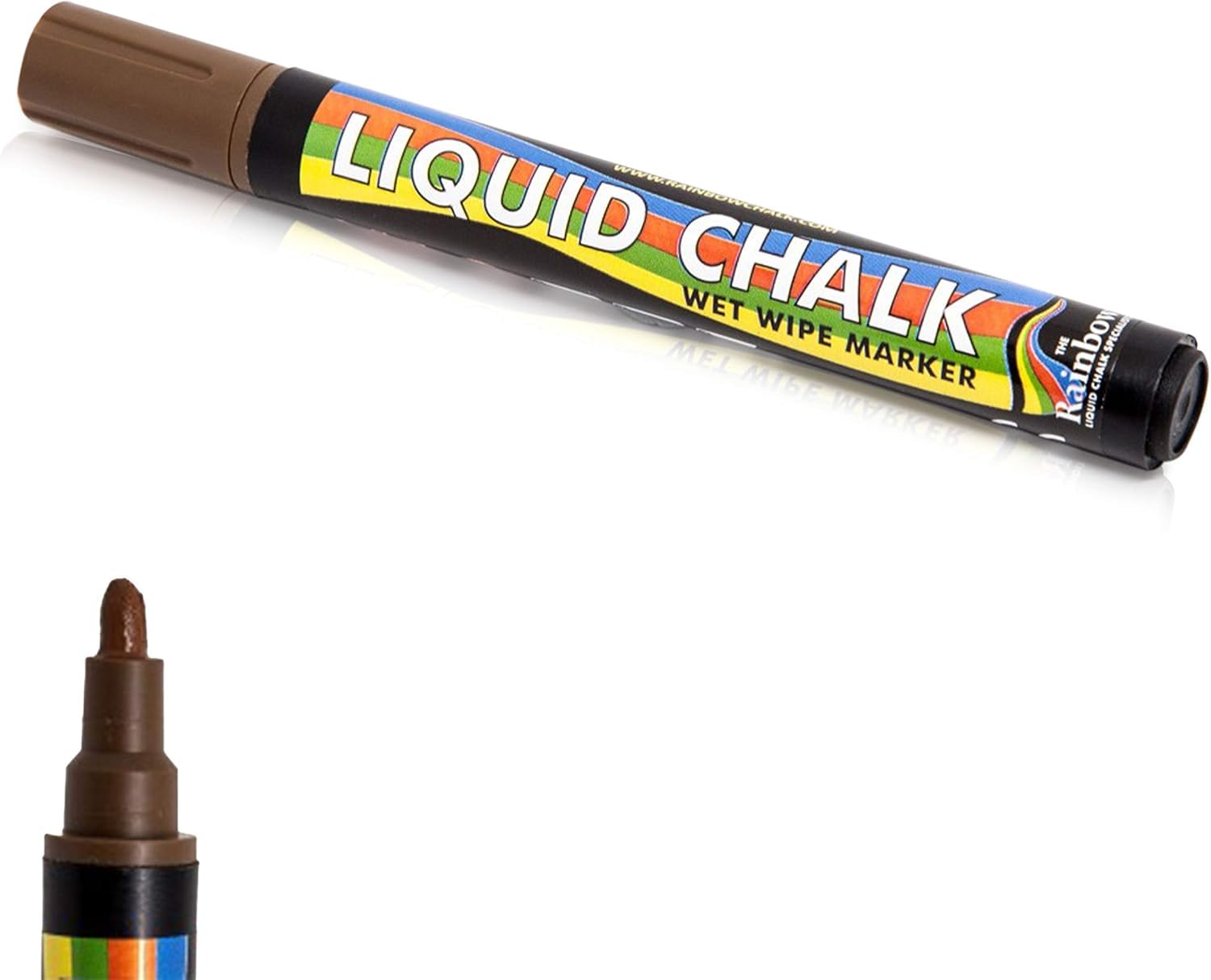 Liquid Chalk Marker Pen Brown - 5mm Bullet Nib
