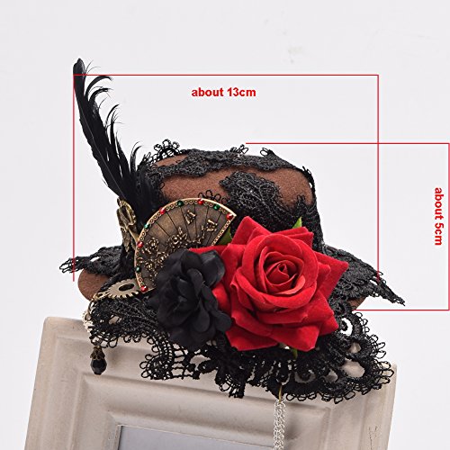 BLESSUME Flower Mini Hat Hair Clip - Image 3