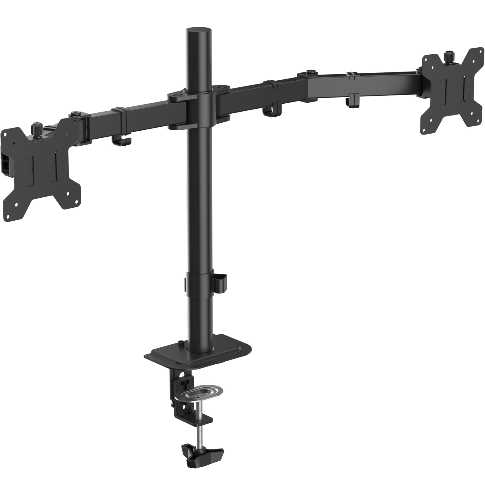 Photo 1 of Suptek Dual Monitor Arm Desk Mount,Ultrawide Dual Monitor Arm for 2 Monitor Screens up to 38 inches and Max 22lbs Each,Extra Tall 15.75" Pole Fully Adjustable Monitor Stand for Desk,Black(MD9442MB)