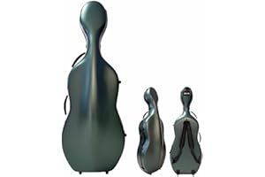 JIAYOYO Cello Hard Case for 4/4 Size Cello,with Wheels And Embedded Handle Ultra-Light Carbon Fiber Backpack Gig Bag Hard She