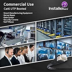 InstallerParts CAT6 Cable UTP Booted [Black] - [175