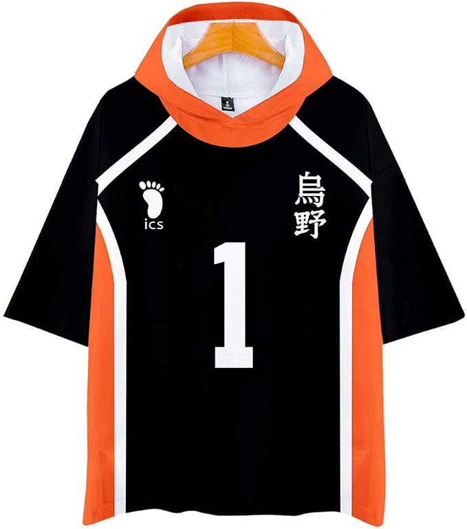 Camiseta Anime Haikyuu Karasuno - Estampado Kageyama, Manga Corta, Unisex, Algodón Transpirable