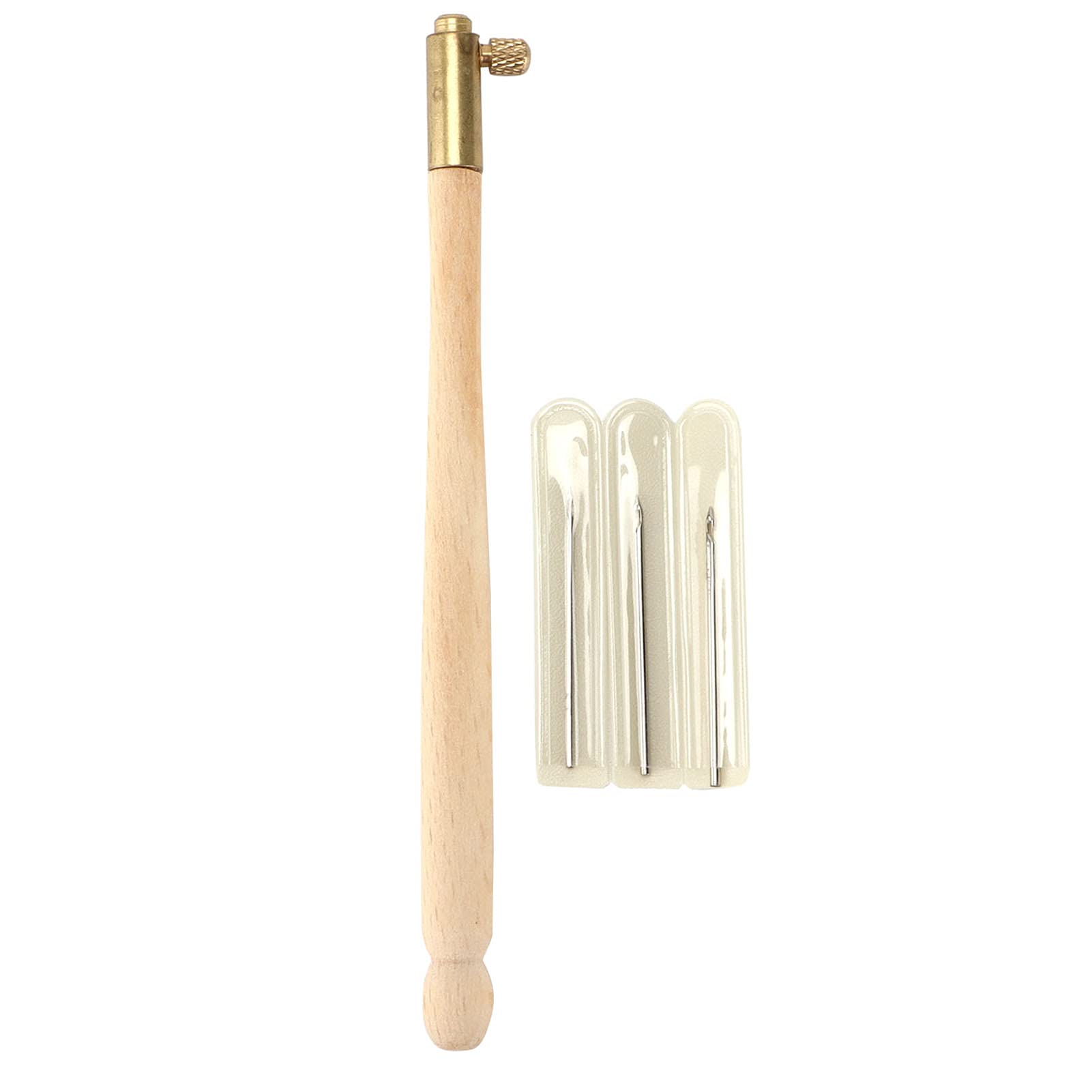 Hook Embroidery Kit Tambour Hooks Sequin Beads Needle Tool with 3 Needles for Sewing DIY Craft