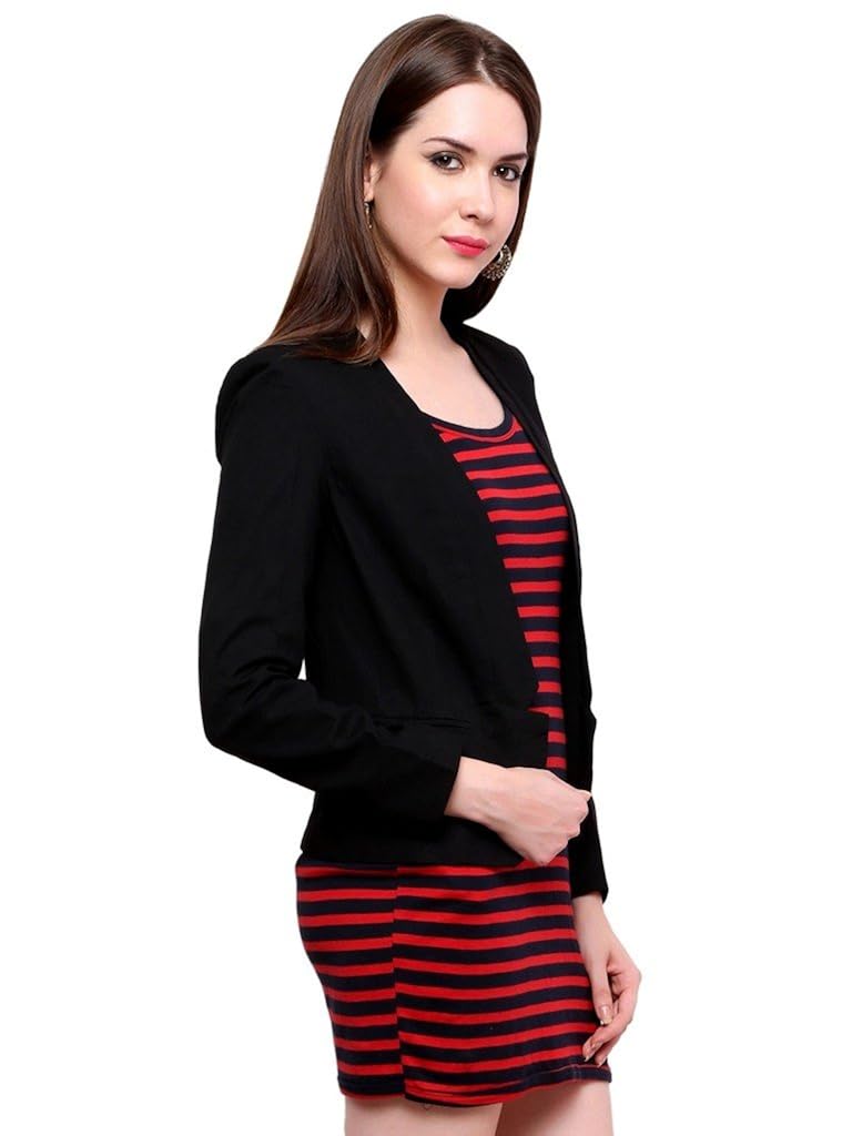 pannkh women's polyester blazer