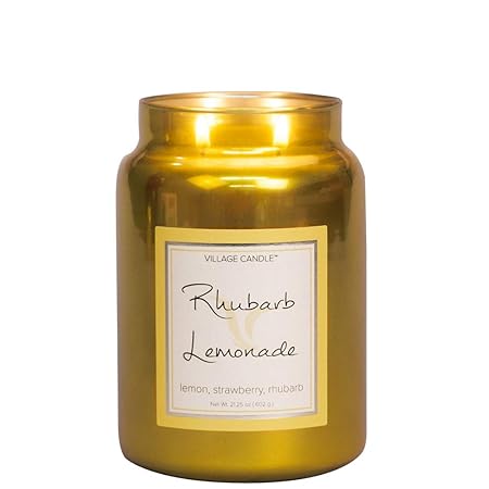 Village Candle - Duftkerze - Kerze - Metallic Line - Rhubarb Lemonade - 626g