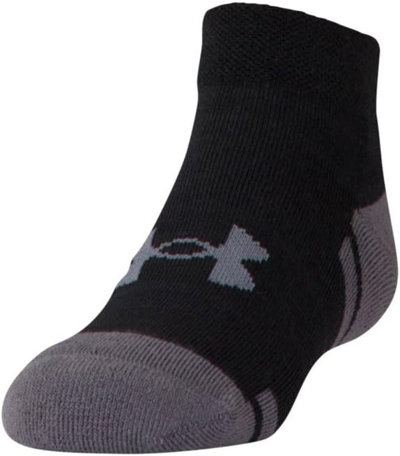 Under Armour UA Resistor III Lo Cut - 6-Pack YLG Black: Clothing