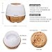 Horoma Essential Oil Diffuser White, 300ml Ultrasonic Diffusers Cool Mist Humidifier, Aroma Diffuser With Adjustable Mist Mode, 7 LED Lights Changing for Home Office Baby
