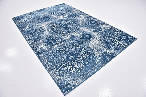 Unique Loom 3141615 Area Rug, 6" x 9", Blue