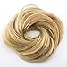 Merrylight Donut hair bun extension scrunchie ponytail hairpieces for women (Honey Blonde-227/863)