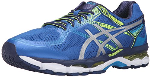 ASICS Men's Gel-Surveyor 5 Running Shoe, Imperial/Silver/Safety Yellow, 9.5 M US