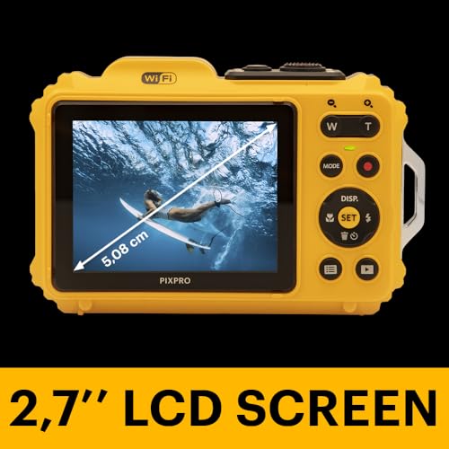 KODAK PIXPRO WPZ2 Rugged Waterproof Shockproof Dustproof WiFi Digital Camera 16MP 4X Optical Zoom 1080P Full HD Video Vlogging Camera 2.7