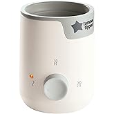 Tommee Tippee Easiwarm Bottle Warmer, Warms Breast Milk and Formula Bottles to Body Temperature in Minutes, Automatic Timer, One-Dial Operation, White