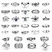 Adramata 43 Pcs Vintage Knuckle Rings Women Girls Stackable Midi Finger Ring Set