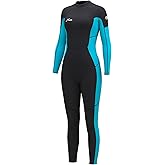 Hevto Women Wetsuit 3/2mm Neoprene Wet Suit Keep Warm in Cold Water for Surfing Swimming Diving