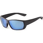 VIA LEECA Polarized Wrap Around Sport Sunglasses for Men Women Dark Sunglasses Sport Shades Glasses for Driving,One pack