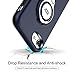 ICONFLANG iPhone 8 Case, iPhone 7 Case iPhone SE 2nd Generation Case, 360 Degree Rotating Ring Kickstand Case Shockproof Impact Protection Function Can Work with Magnetic Car Mount case 2018-Navy