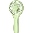 TriPole Mini Handheld Fan Personal Portable Fan, Battery Operated Rechargeable Fan Speed Adjustable Powerful Small Eyelash Fan for Stylish Kids Girls Women Indoor Outdoor Travelling, Green